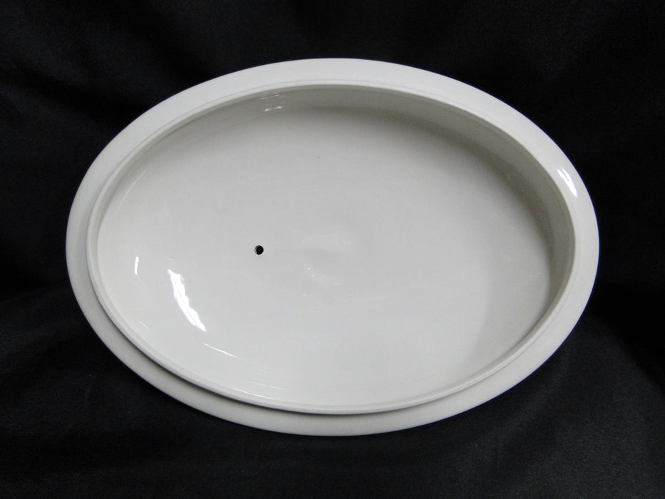 Villeroy & Boch Petite Fleur, Small Flowers, Red Trim: Oval Casserole & Lid