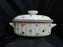Villeroy & Boch Petite Fleur, Small Flowers, Red Trim: Oval Casserole & Lid