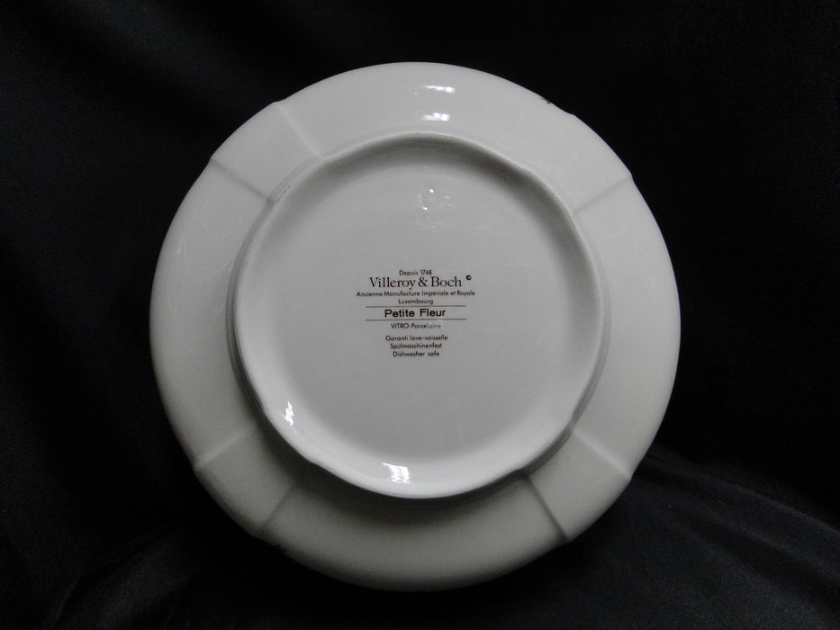 Villeroy & Boch Petite Fleur, Small Flowers, Red Trim: Round Serving Bowl 9 7/8"