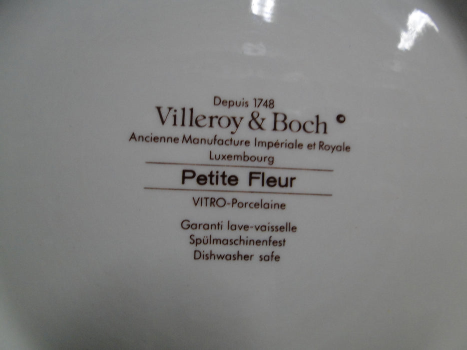 Villeroy & Boch Petite Fleur, Small Flowers, Red Trim: Round Serving Bowl 9 7/8"