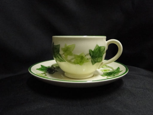 Franciscan Ivy (USA), Green: Cup & Saucer Set, 2 5/8", Nick