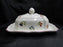Villeroy & Boch Petite Fleur, Small Flowers, Red Trim: Butter Dish & Lid