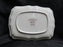 Villeroy & Boch Petite Fleur, Small Flowers, Red Trim: Butter Dish & Lid
