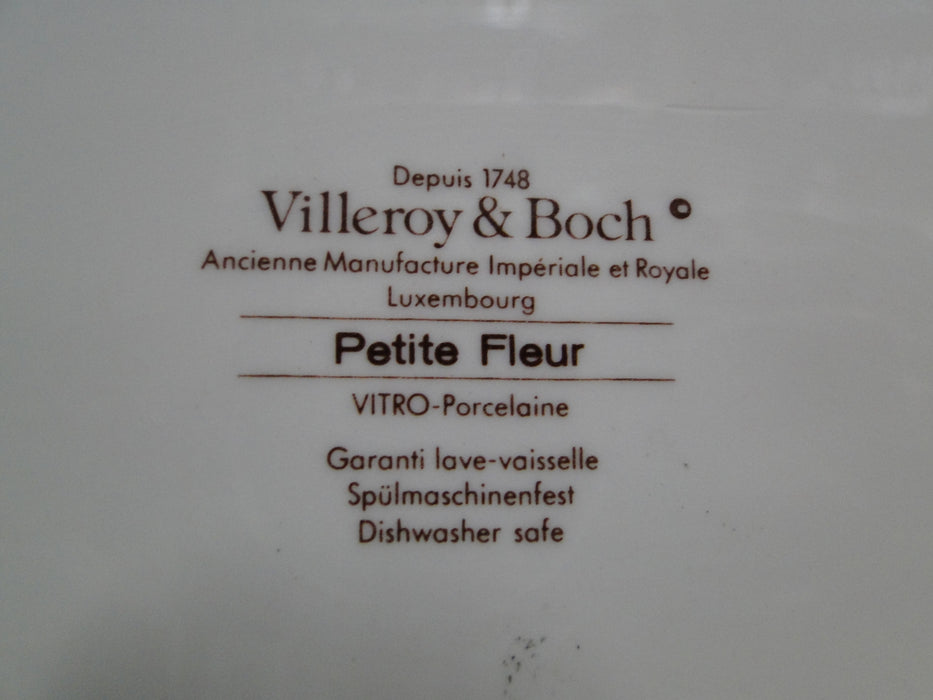 Villeroy & Boch Petite Fleur, Small Flowers, Red Trim: Butter Dish & Lid