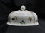 Villeroy & Boch Petite Fleur, Small Flowers, Red Trim: Butter Dish & Lid