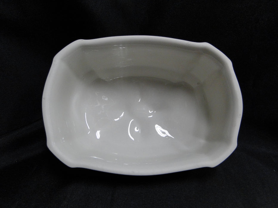 Villeroy & Boch Petite Fleur, Small Flowers, Red Trim: Butter Dish & Lid