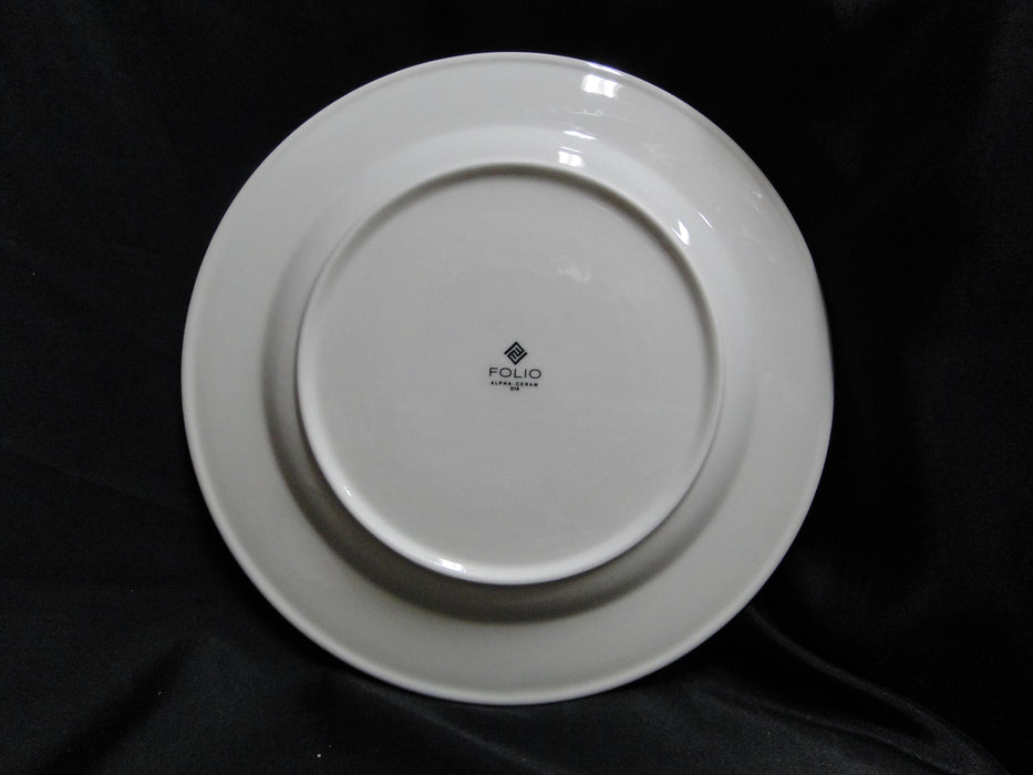 Steelite Folio Stratford: NEW White Flat Rim Dinner / Charger Plate (s), 11"