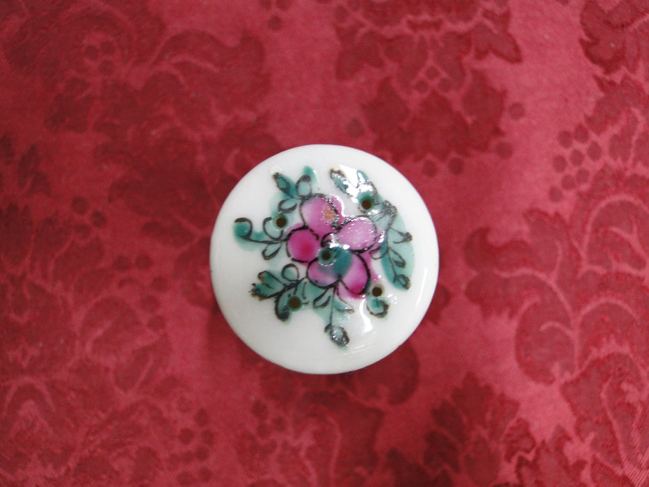 Rose Mandarin (Japan), People, No Birds, Gold Trim: Salt Shaker, 5 Holes, 3 1/2"