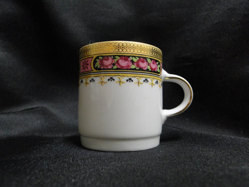 Tirschenreuth Pink Roses, Gold Encrusted: Demitasse Cup & Saucer Set, 2 3/8"