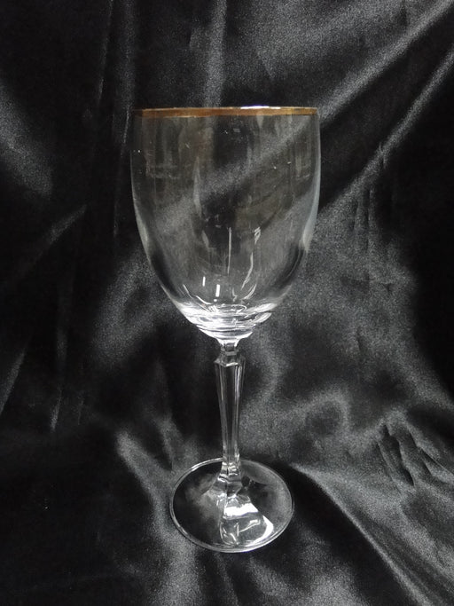 Gold Trim: Water or Wine Goblet, 8 3/8" Tall -- CR#085