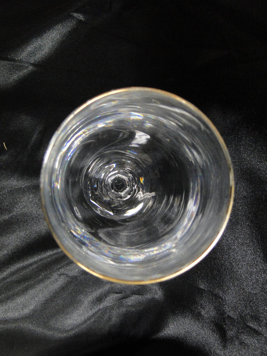 Gold Trim: Water or Wine Goblet, 8 3/8" Tall -- CR#085