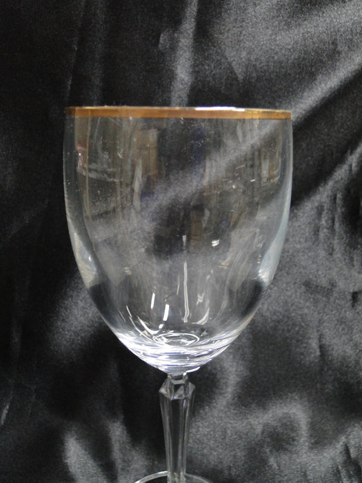 Gold Trim: Water or Wine Goblet, 8 3/8" Tall -- CR#085