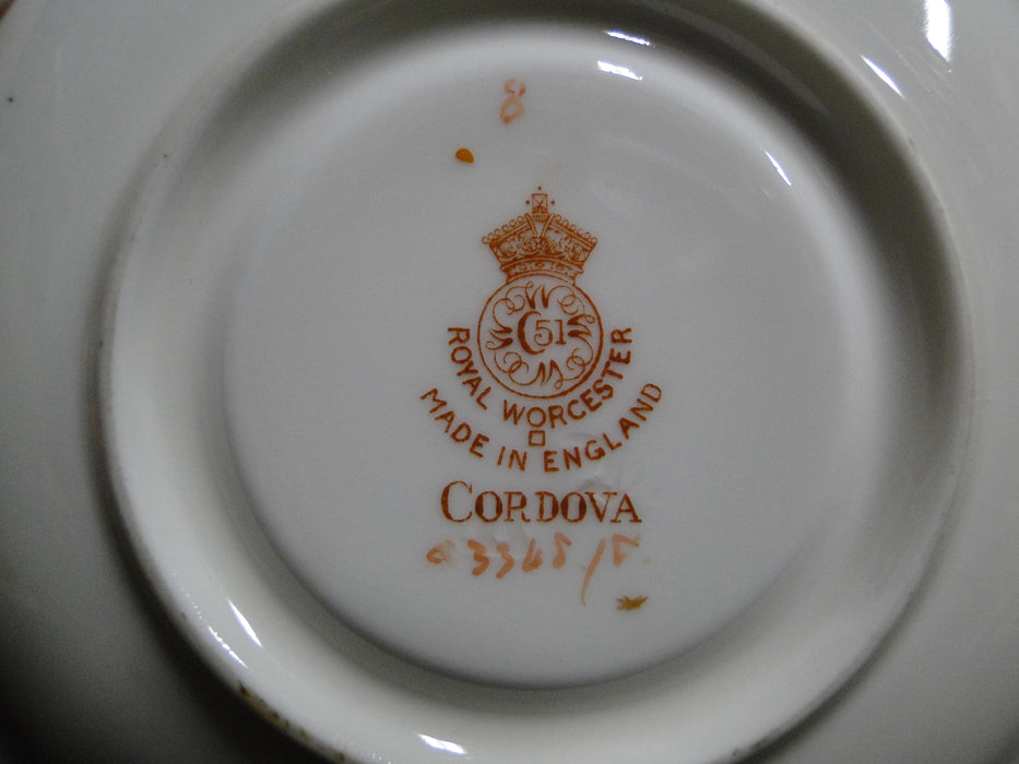 Royal Worcester Cordova, Yellow: Demitasse Cup & Saucer Set, 2 1/8"