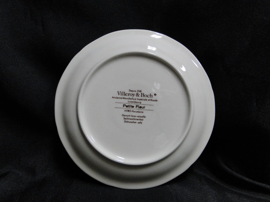 Villeroy & Boch Petite Fleur, Small Flowers, Red Trim: Cup & Saucer Set, 2 3/8"