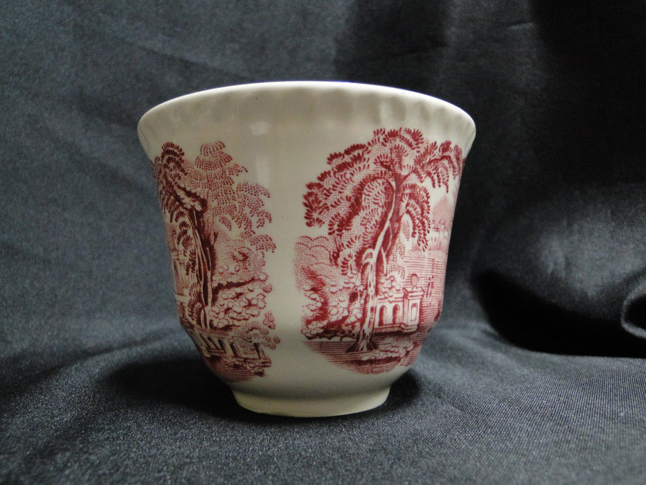 Mason's Vista Pink, Transferware: Flat Cup & Saucer Set, 2 7/8", Nick