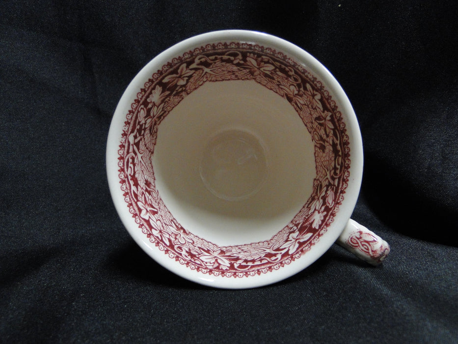 Mason's Vista Pink, Transferware: Flat Cup & Saucer Set (s), 2 7/8" Tall