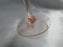 Pink Glass w/ Twisted Optic Bowl: Wine Glass (es), 4 7/8" Tall -- CR#086