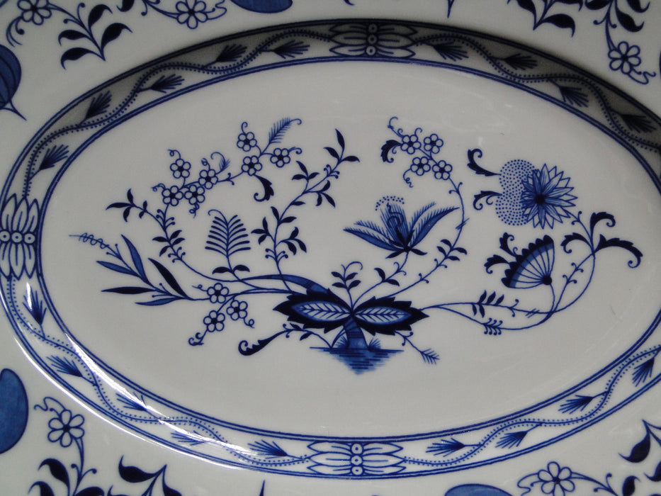 Schaller / Winterling Bavaria Blue Onion: Oval Serving Platter, 14 5/8" x 9 3/4"