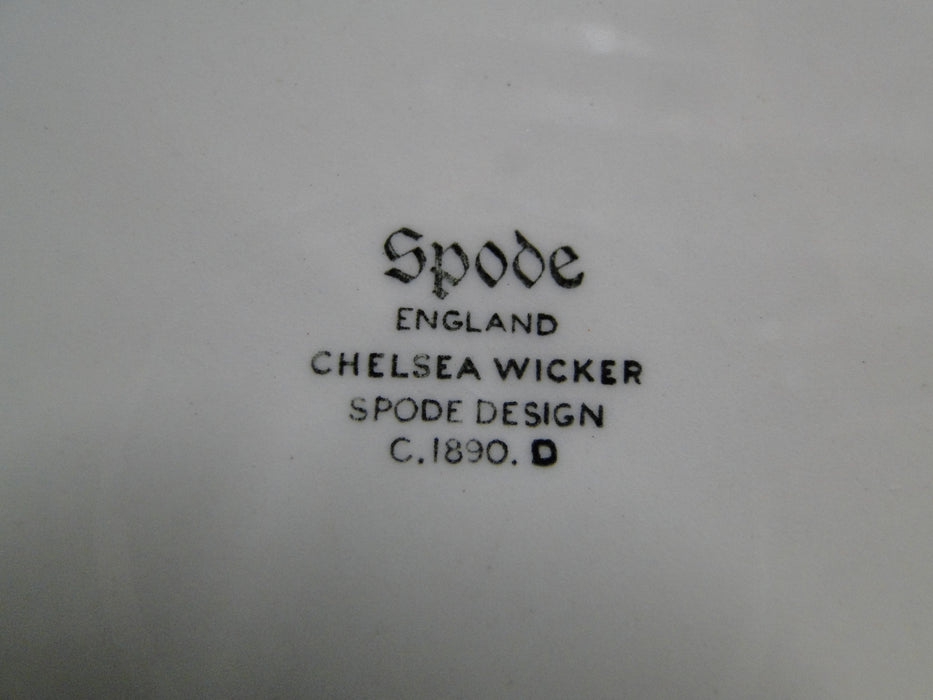 Spode Chelsea Wicker, Embossed Basketweave: Salad Plate (s), 7 5/8", Spots