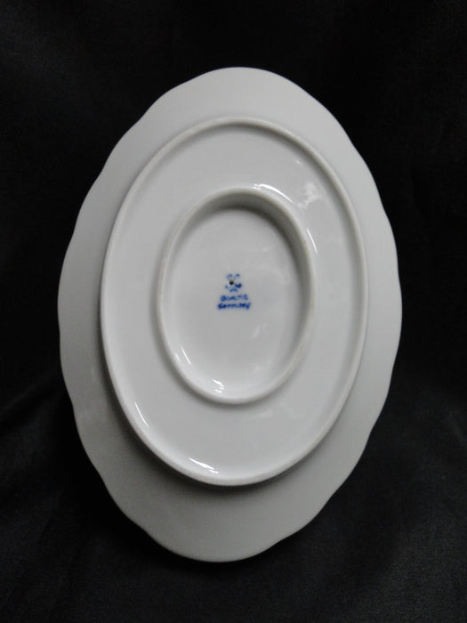 Schaller / Winterling Bavaria Blue Onion: Gravy Boat w/ Attached Underplate