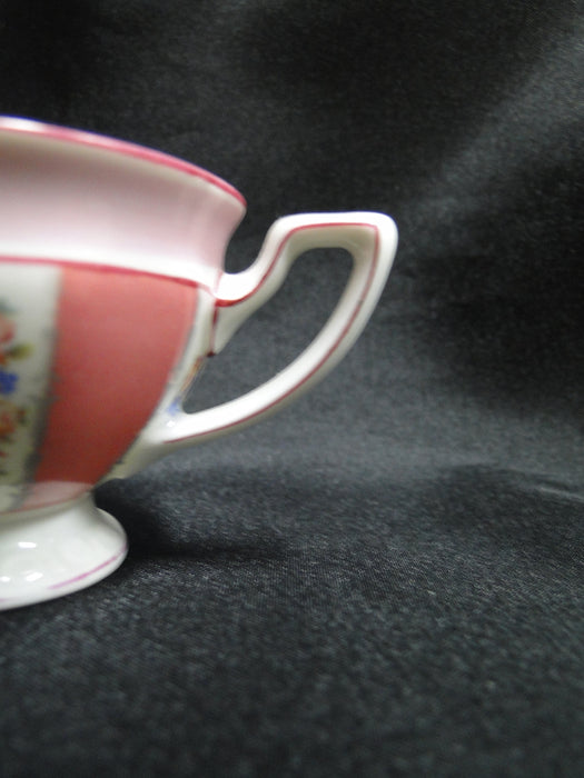 Rosenthal Pink & White Panels, Florals: Demitasse Cup & Saucer Set, 1 3/4"