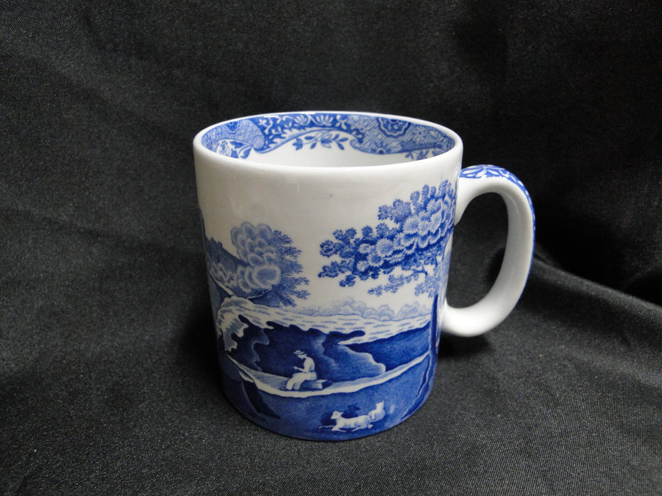 Spode Italian, Blue Scene, England: Mug (s), 3 3/8" Tall, Design Inside