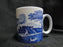 Spode Italian, Blue Scene, England: Mug (s), 3 3/8" Tall, Design Inside