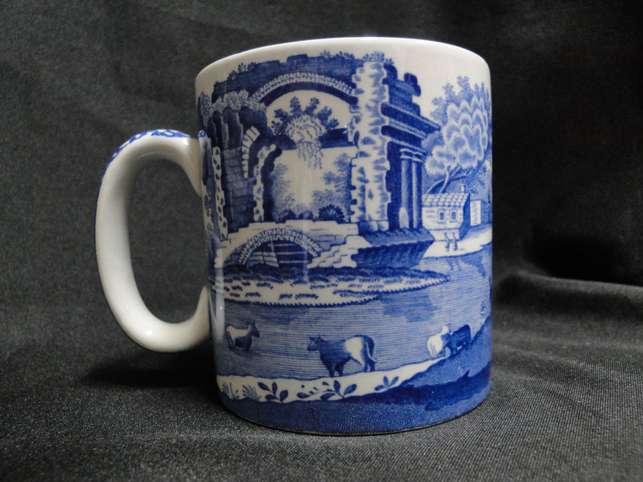 Spode Italian, Blue Scene, England: Mug (s), 3 3/8" Tall, Design Inside