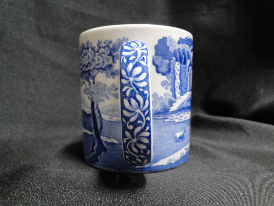 Spode Italian, Blue Scene, England: Mug (s), 3 3/8" Tall, Design Inside