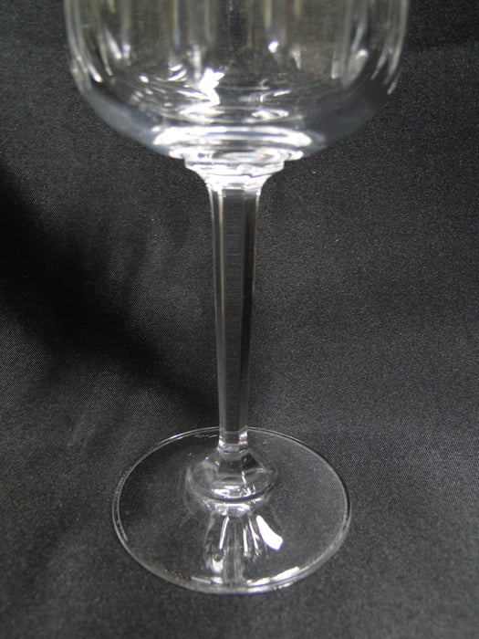 Crystal Guild Clear w/ Two Rows of Vertical Cuts: Wine Goblet, (s) 7"