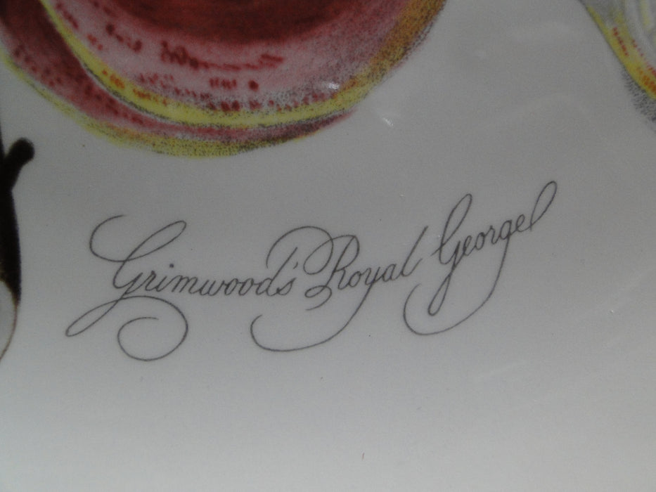 Portmeirion Pomona: Dinner Plate, Royal George, 10 ½”, No Laurel, Wear