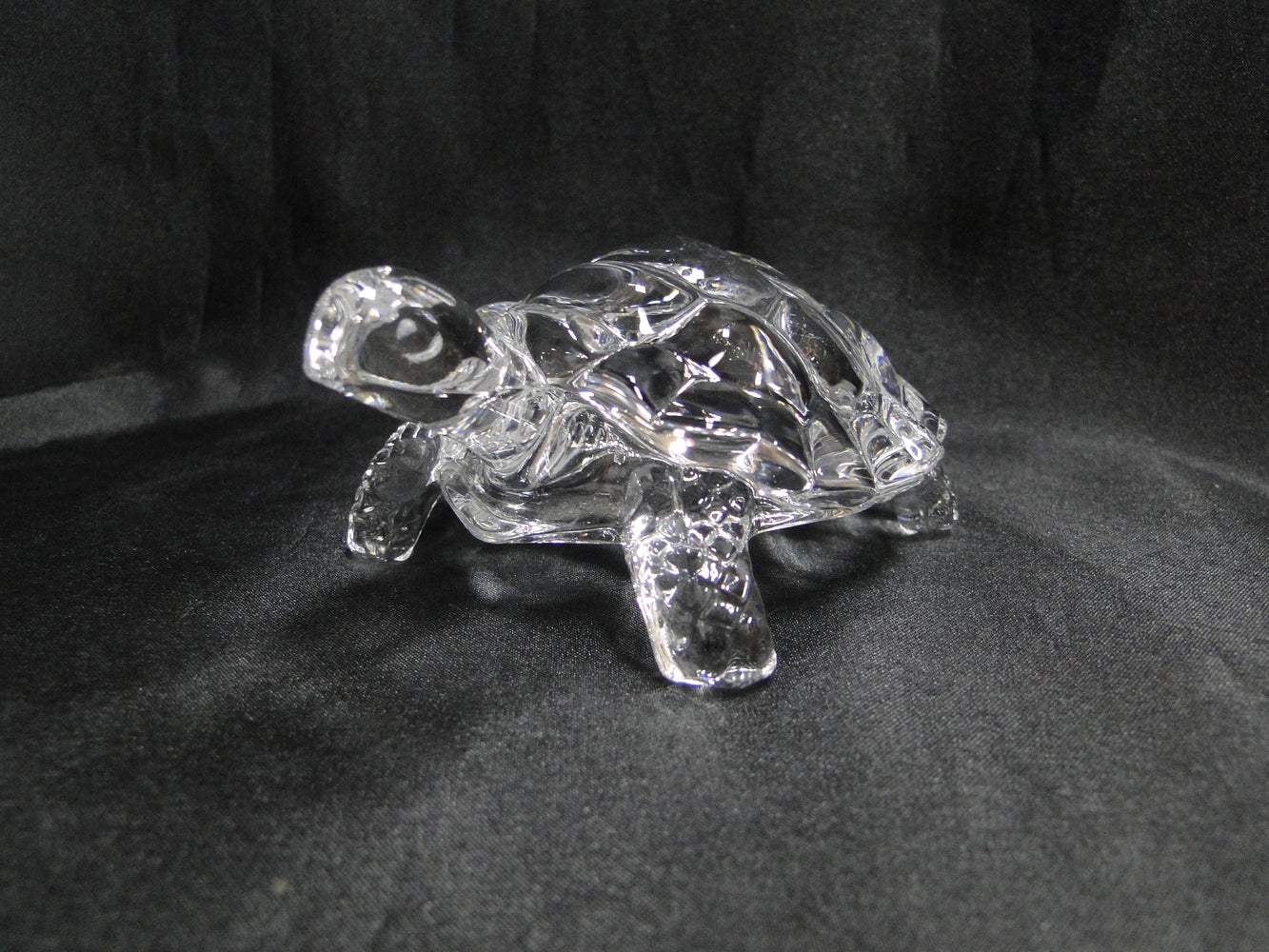 Cristal d'Arques Durand Figurines: Turtle / Tortoise, 4 1/4" x 3" x 2"