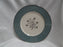 Lenox Kingsley, Teal Rim, Flowers, Platinum: Dinner Plate (s), 10 5/8"