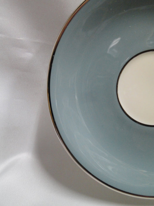 Lenox Kingsley, Teal Rim, Flowers, Platinum: Cup & Saucer Set (s), 2 1/8" Tall