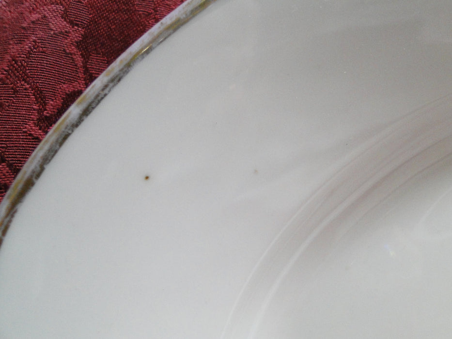 Redon, M (PL Limoges) White Thick Gold Trim: Serving Platter 17 5/8"