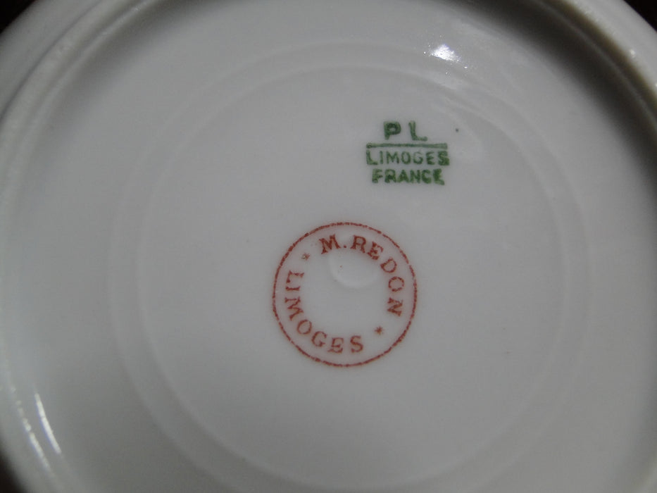 Redon, M (PL Limoges), White Coupe Shape Thick Gold Trim: Fruit Bowl, 5 1/4"