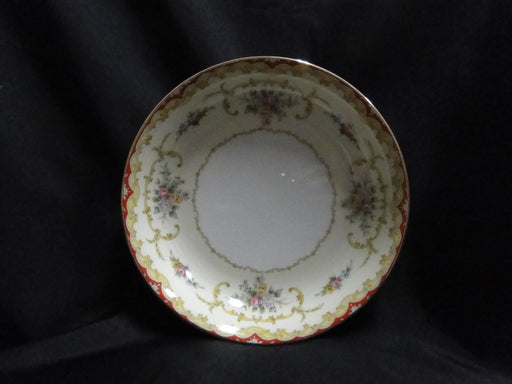 Noritake Oradell, 588, Flowers, Red & Yellow Edge: Coupe Soup Bowl (s), 7 1/2"