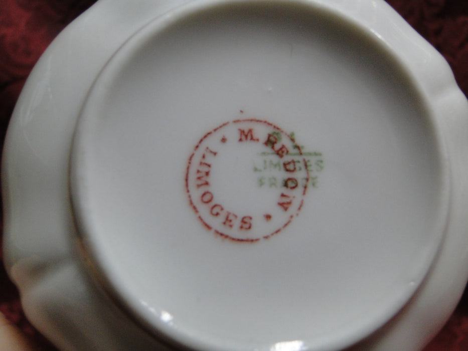 Redon, M (PL Limoges), White w/ Panels, Thick Gold Trim: Cup & Saucer Set (s)