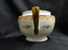 Noritake Oradell, 588, Flowers, Red & Yellow Edge: Sugar Bowl, No Lid, 3 1/4"