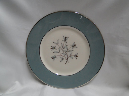 Lenox Kingsley, Teal Rim, Flowers, Platinum: Salad Plate (s), 8 3/8"