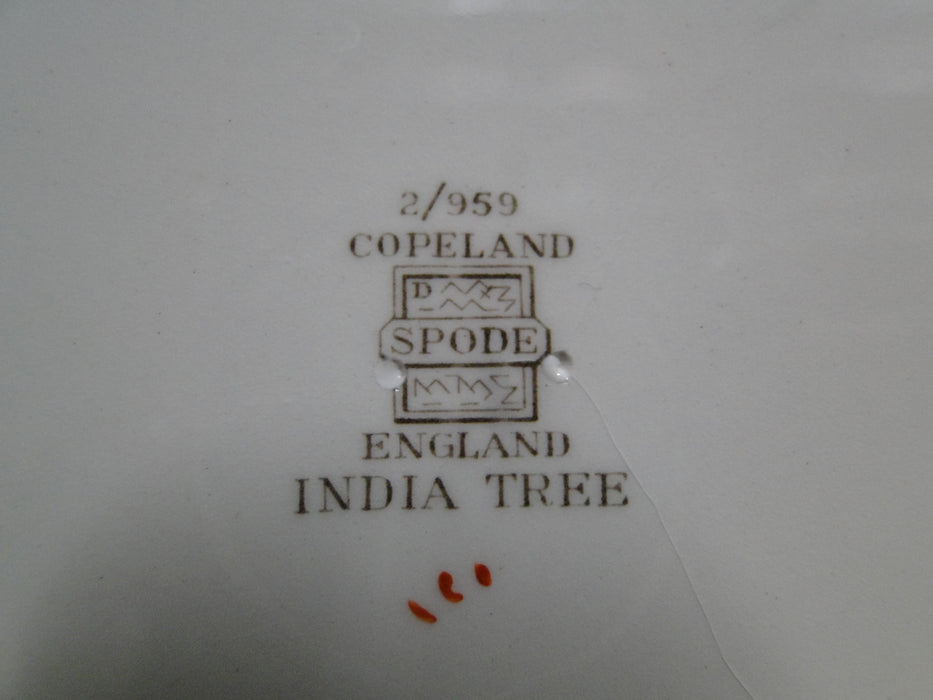 Copeland Spode India Tree Orange Rust: Luncheon Plate (s), 8 7/8", Crazing