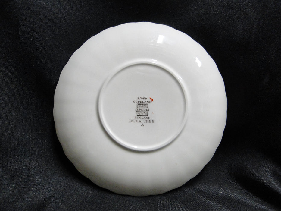 Copeland Spode India Tree Orange Rust: Bouillon & Saucer Set, 2 1/8", No Trim