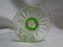 Anchor Hocking Cameo Green, Ballerina, Vaseline: Footed Tumbler, 4 3/4", As Is