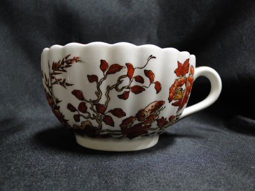 Copeland Spode India Tree Orange Rust: Cup & Saucer Set (s), 2 1/8", Bkstamp