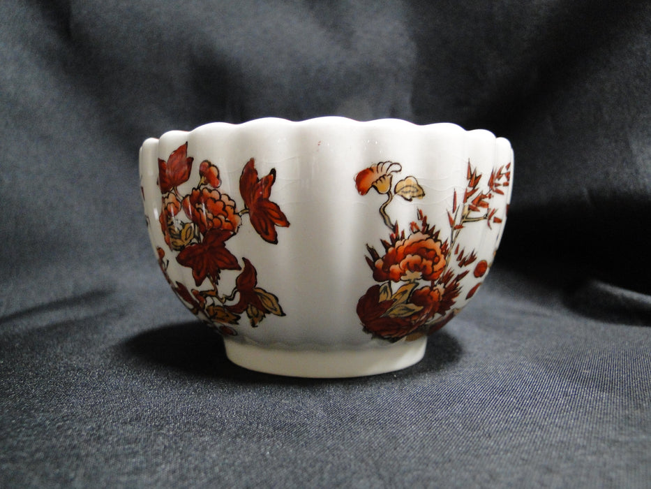 Copeland Spode India Tree Orange Rust: Cup & Saucer Set (s), 2 1/8", Bkstamp