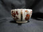 Copeland Spode India Tree Orange Rust: Cup & Saucer Set (s), 2 1/8", Bkstamp
