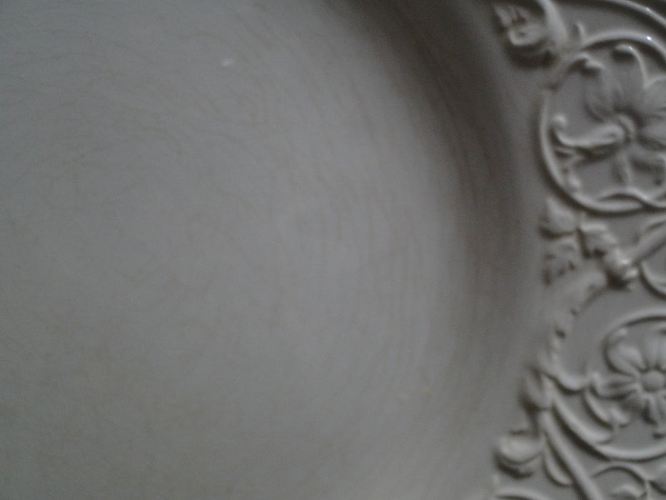 Wedgwood Patrician, Embossed Flowers & Scrolls: Dinner Plate, 10 5/8", As Is