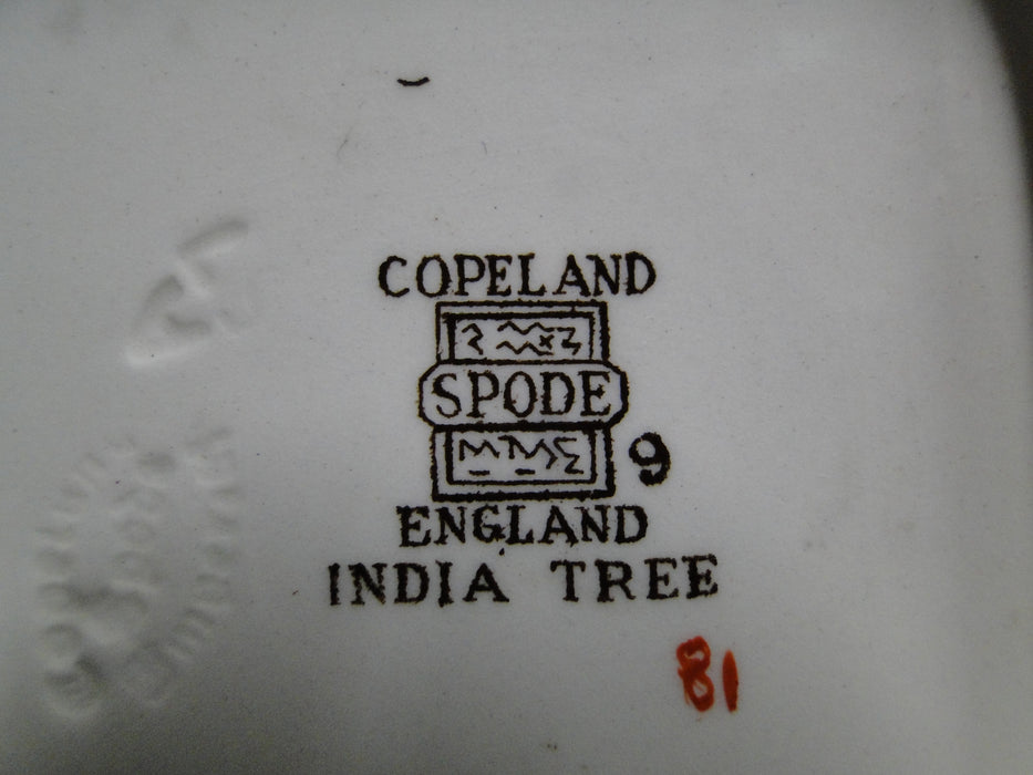 Copeland Spode India Tree Orange Rust: Square Butter Dish & Lid