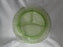 Anchor Hocking Cameo Green, Ballerina, Vaseline: Grill Plate, 10 1/2"
