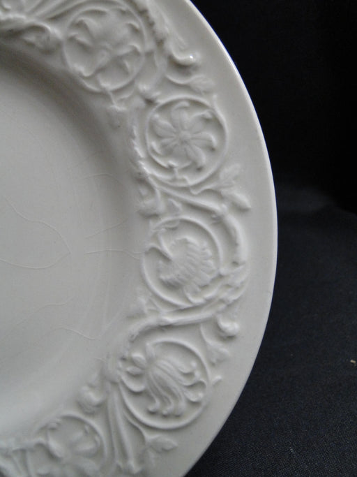 Wedgwood Patrician, Embossed Flowers & Scrolls: Bread Plate, 6 1/2", Crazing